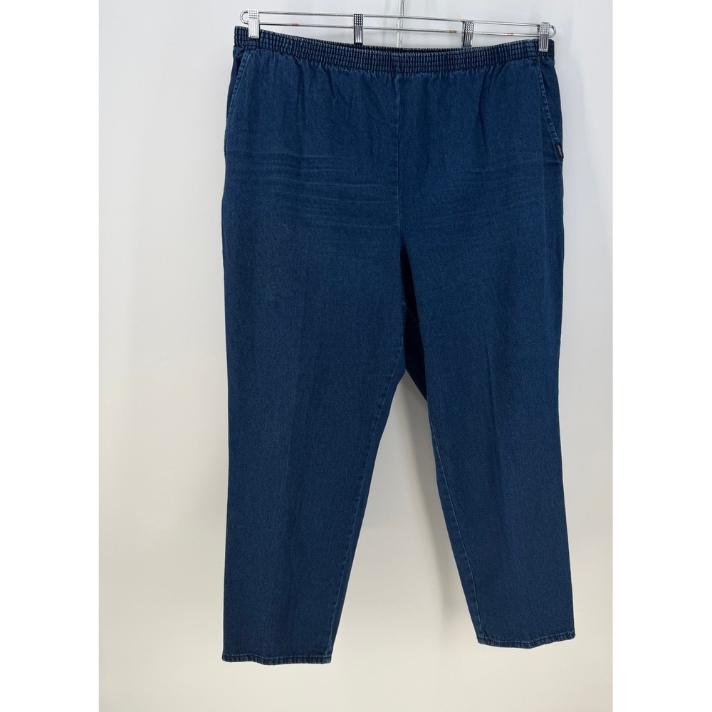 Chic by HIS Jeans Womens 26 Blue Elastic Waist‎ High Rise Mom Denim Vintage 90s